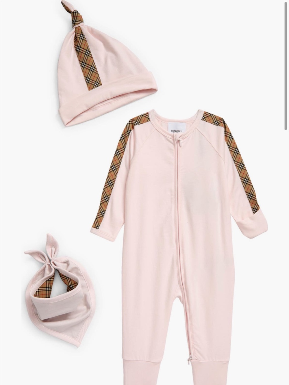 Burberry Organic Cotton Three-Piece Baby Gift Set